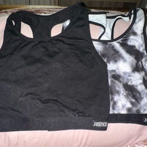 Justice sport bras